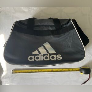 Adidas Black and White Duffel Bag